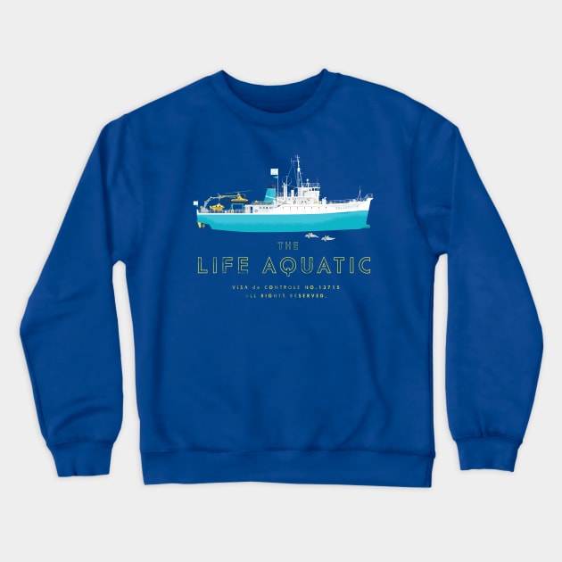 The Life Aquatic with Steve Zissou Crewneck Sweatshirt by steeeeee